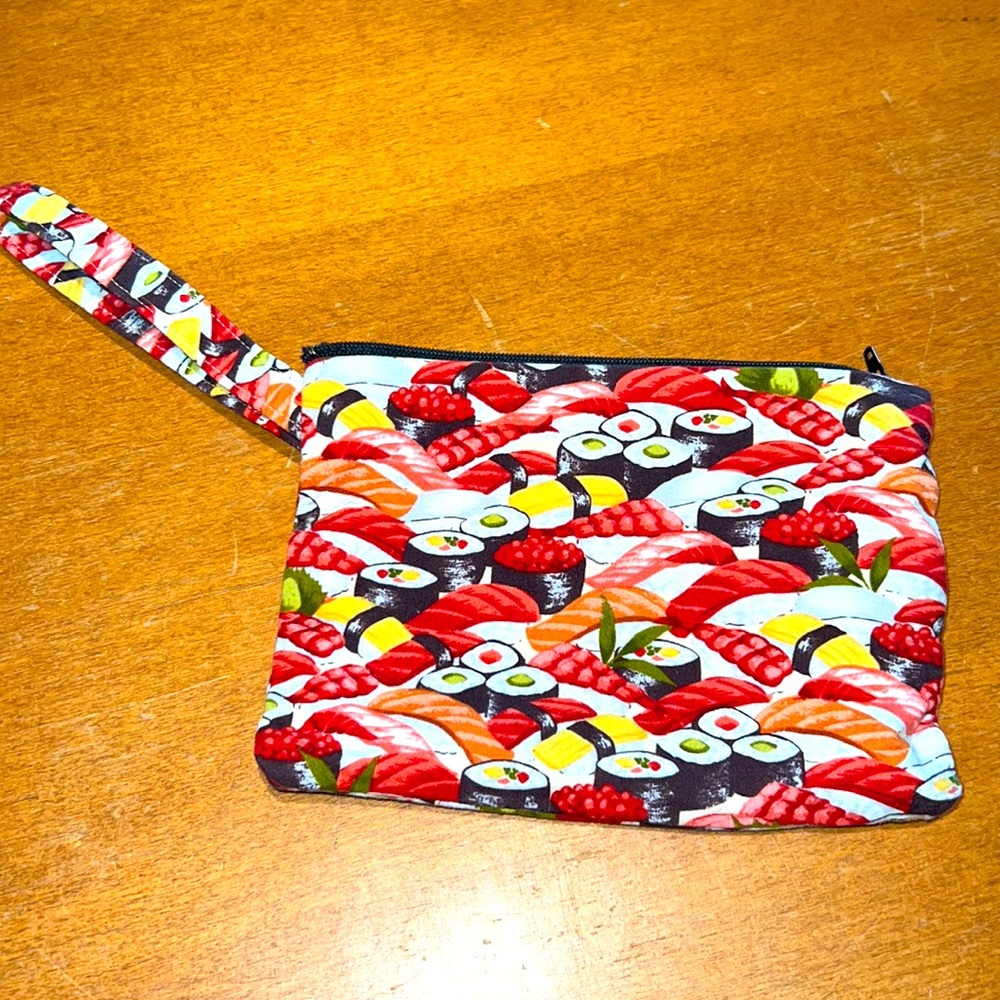 Handmade Zipper Pouch Wristlet